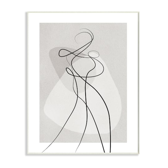 Stupell Industries Surreal Figure Expressive Body Abstract Contemporary Wall Plaque